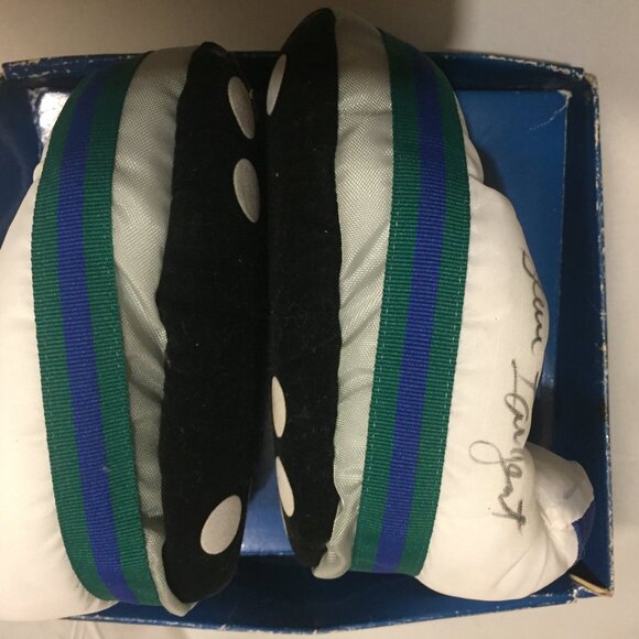 NFL Seattle Seahawks Signed Steve Largent Football Baby Slippers Carousel By Guy - Picture 9 of 9